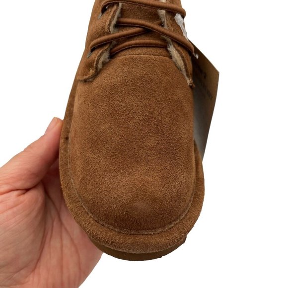 Bearpaw Skye Toddler Boys Suede Boots Size 10 Brown Slip on Lined Winter Shoes - Picture 8 of 16